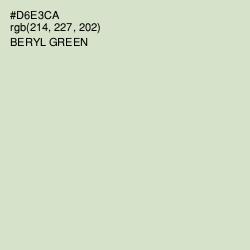 #D6E3CA - Beryl Green Color Image